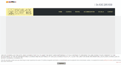 Desktop Screenshot of escueladesurfris.com